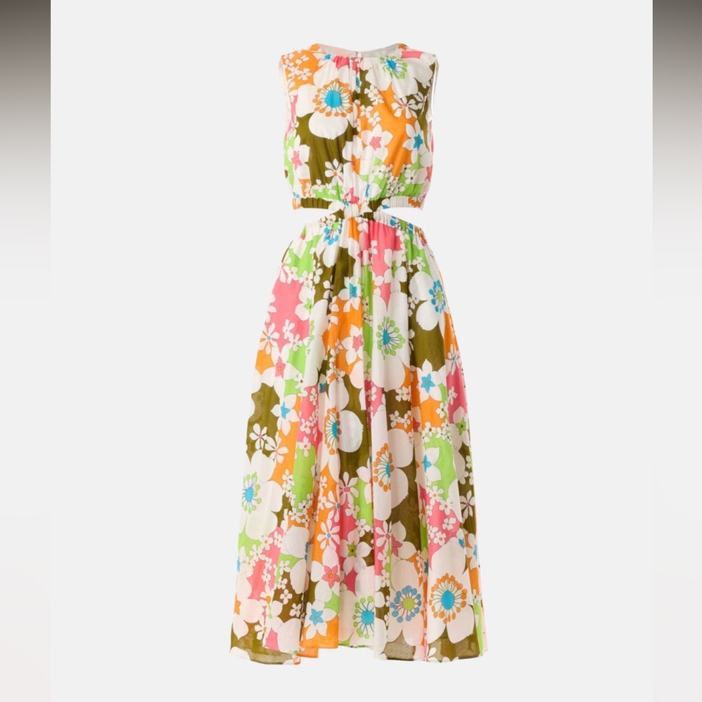 Trina Turk Multicolor Floral Maxi Dress